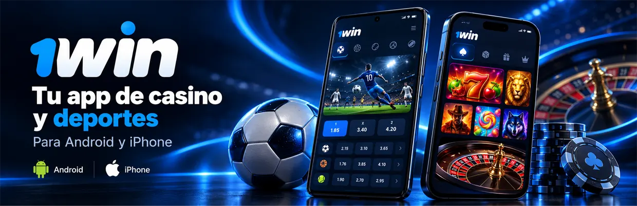 Aplicación de 1win para Android y iPhone con casino y apuestas deportivas