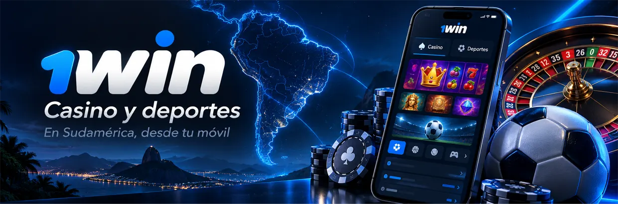 1win en Sudamérica con casino online, apuestas deportivas y acceso móvil