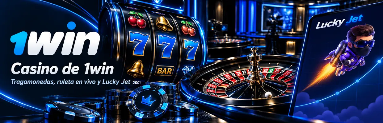 Casino de 1win con tragamonedas, ruleta en vivo y Lucky Jet